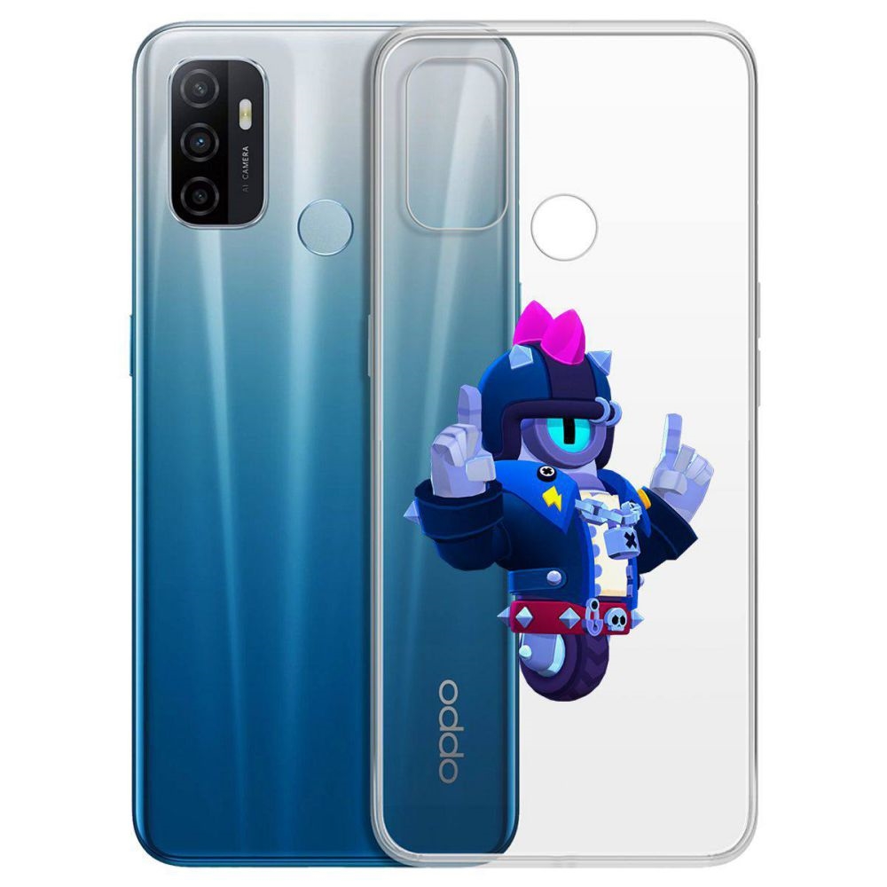 

Чехол-накладка Brawl Stars-Дикий Сту для Oppo A53 (2020)/A33 (2020), Прозрачный