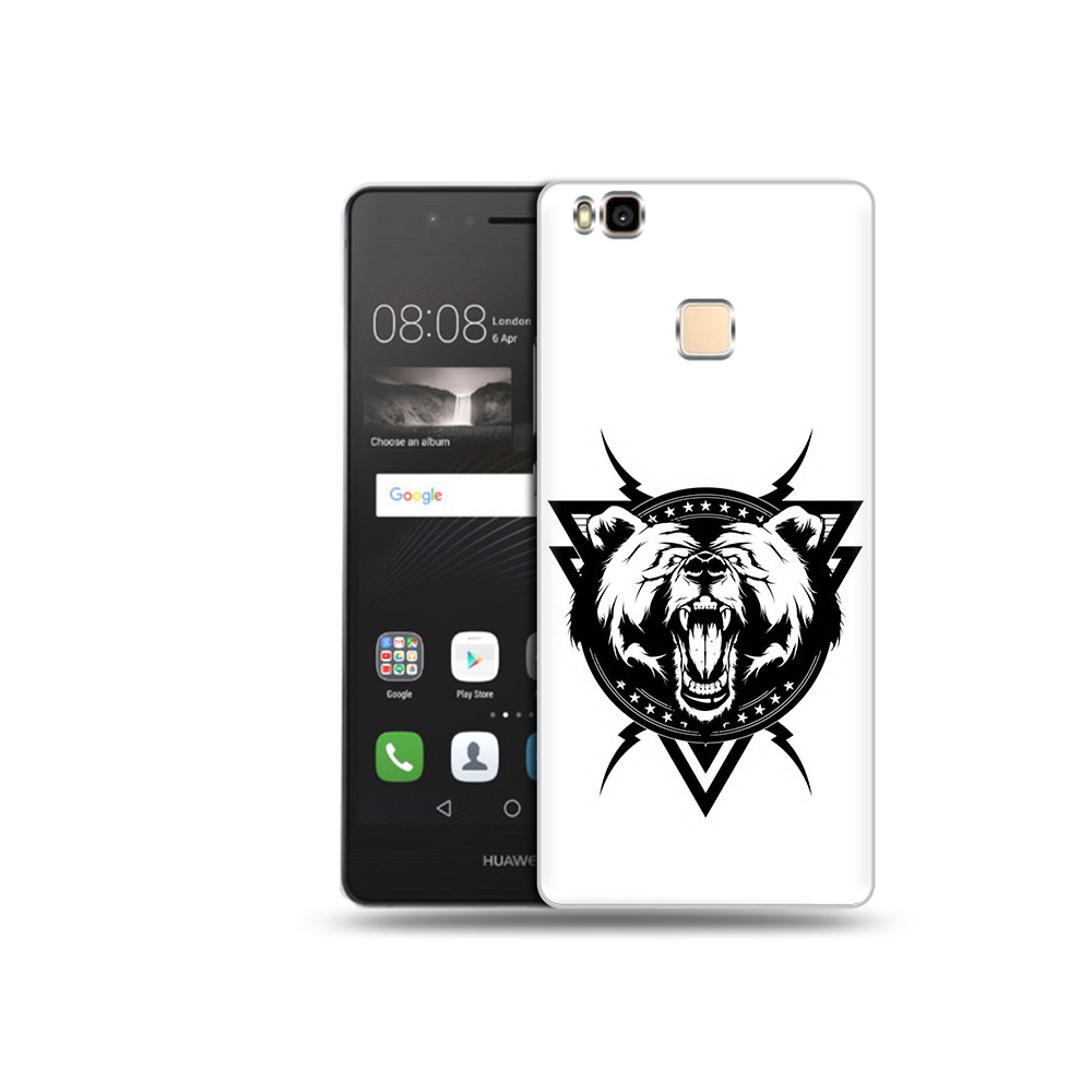 

Чехол MyPads Tocco для Huawei P9 Lite медведь в треугольнике (PT74547.57.464), Прозрачный, Tocco
