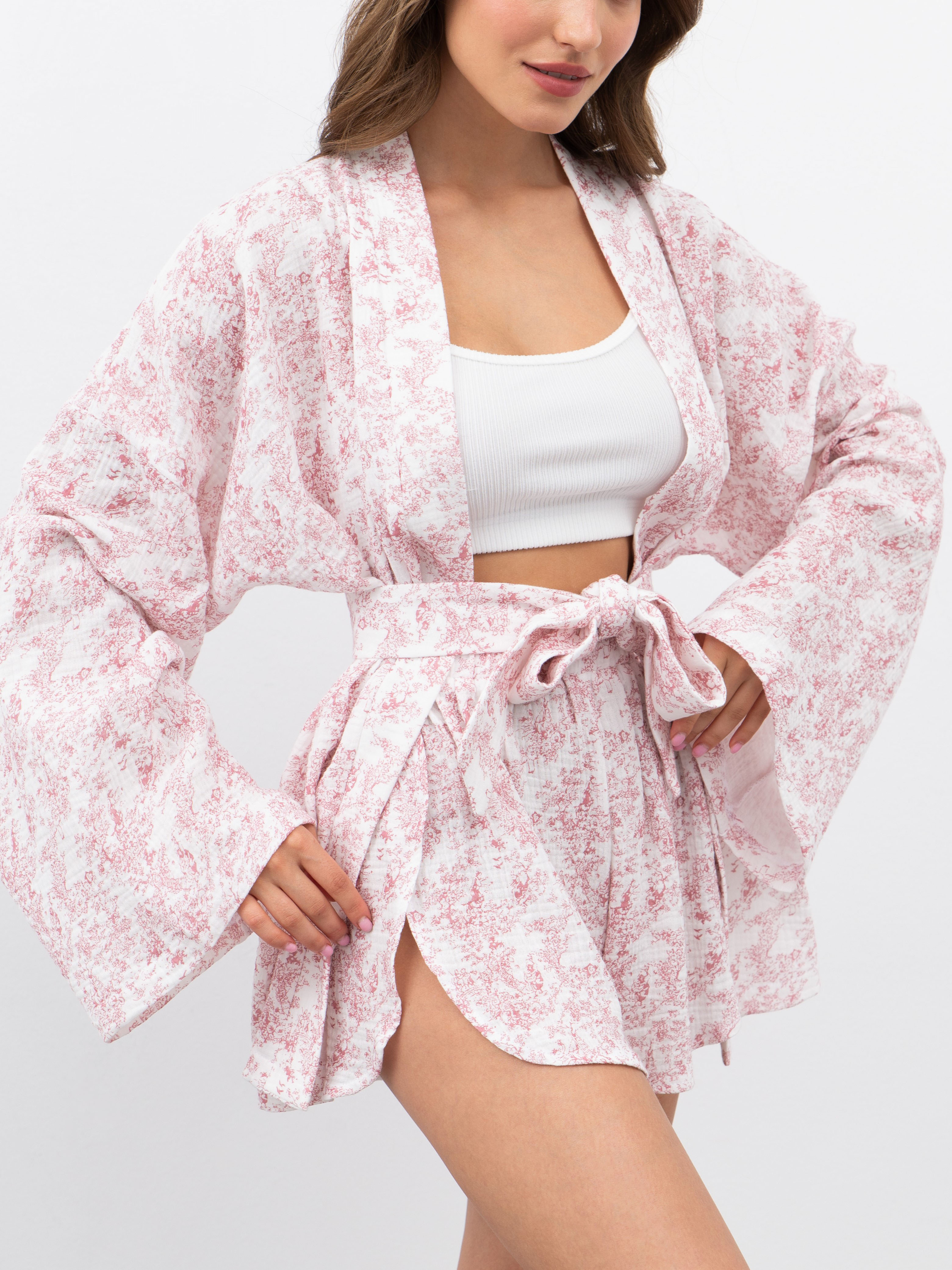 

Комплект домашний женский Mimi Pajamas Brand 10002 белый 38-40 RU, 10002