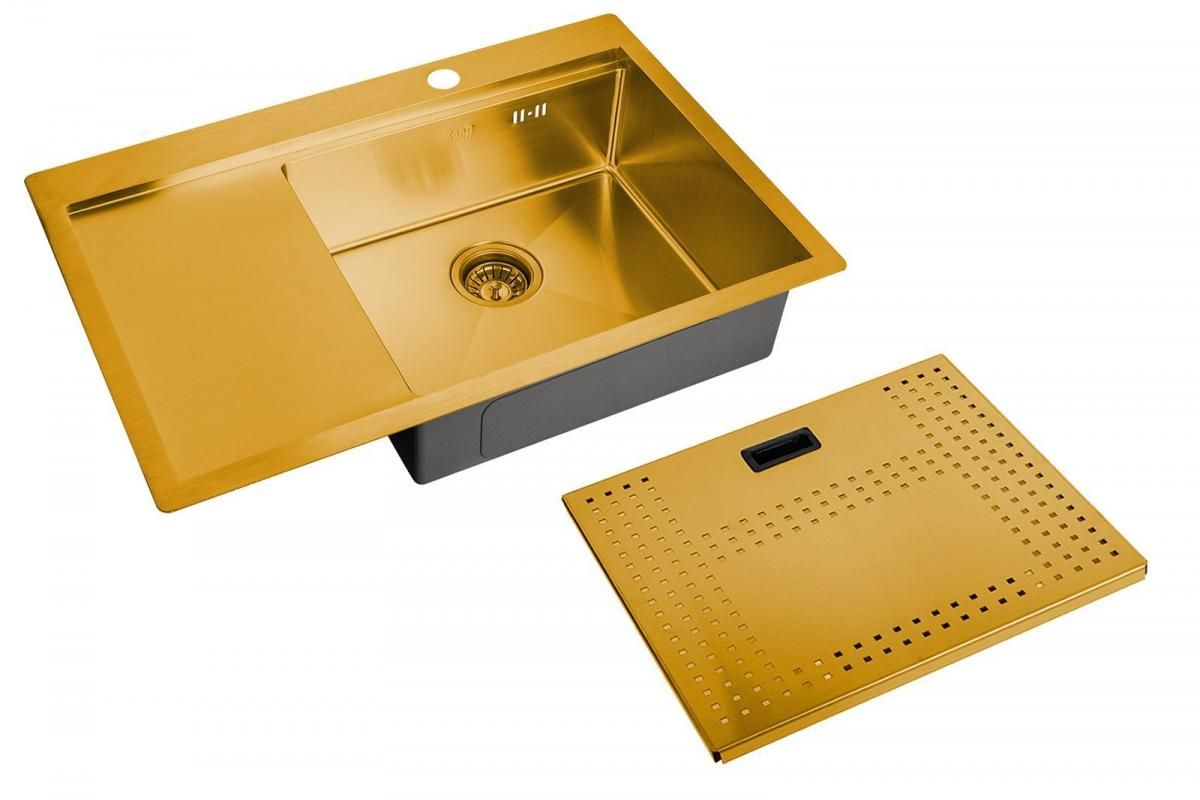 Мойка для кухни с накладкой ZorG ZM N-7852-R BRONZE touch bronze стол обеденный