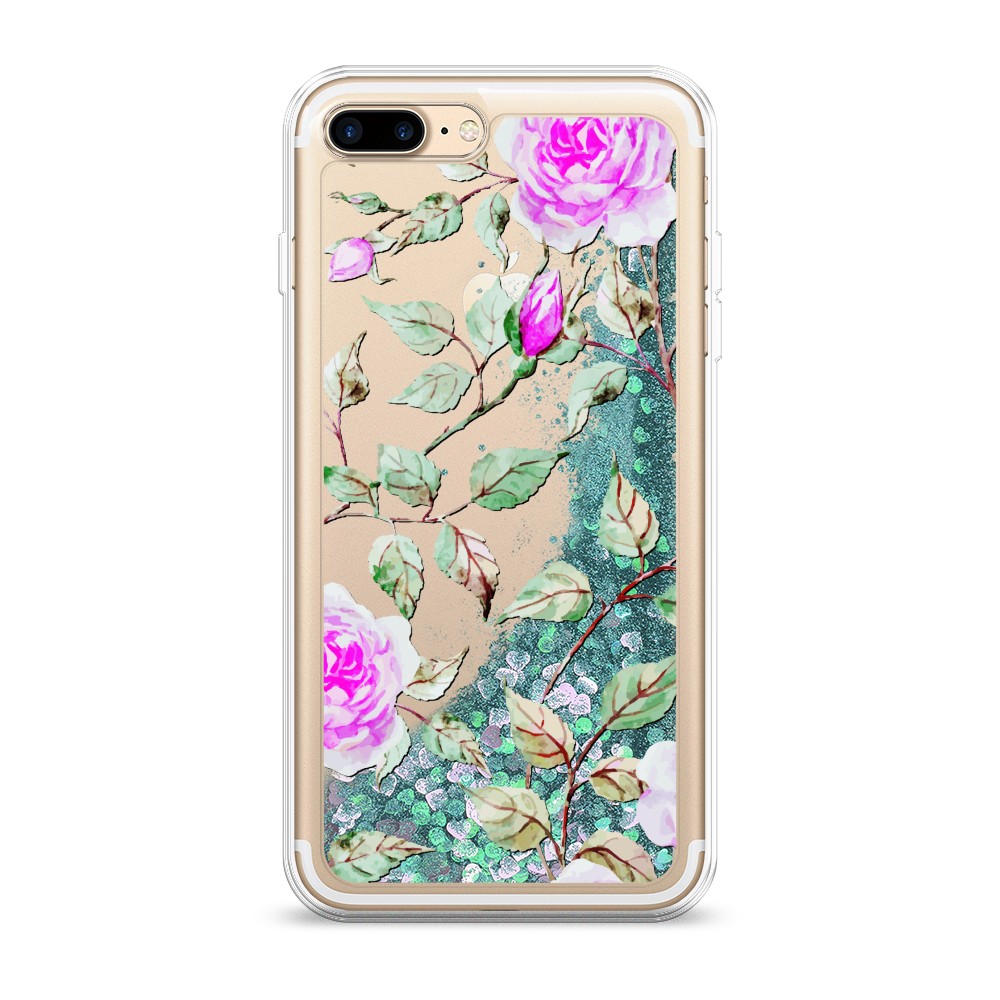 

Жидкий чехол с блестками "Цветочная фантазия 7" на Apple iPhone 8 Plus, 10995-1