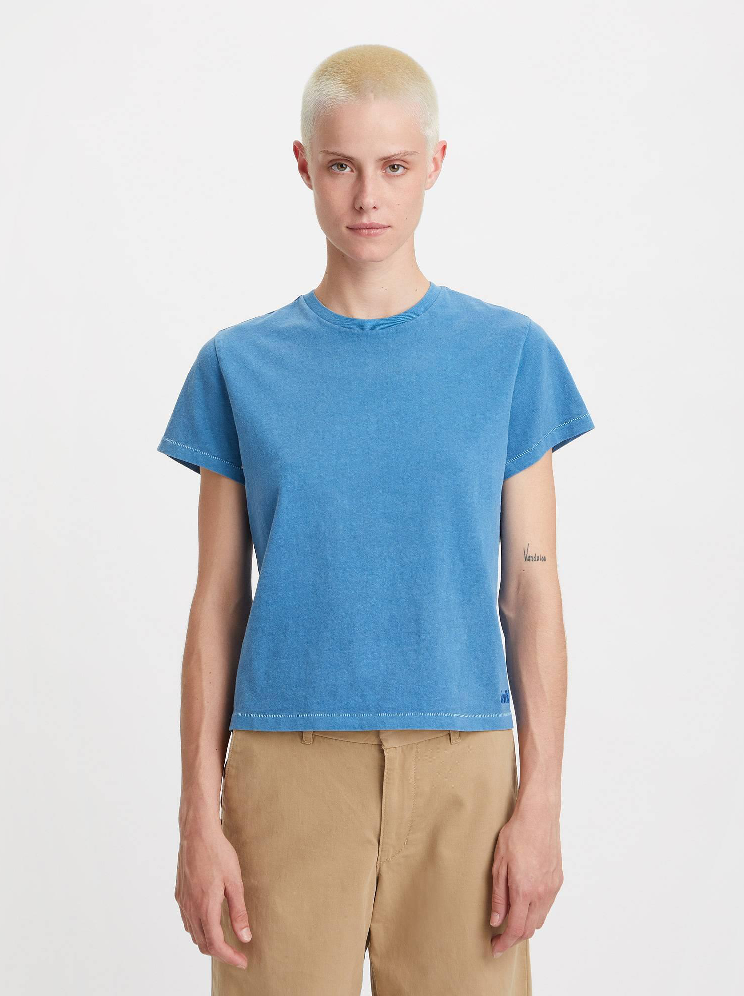 Футболка женская Levi's A1712-0024 голубая XS