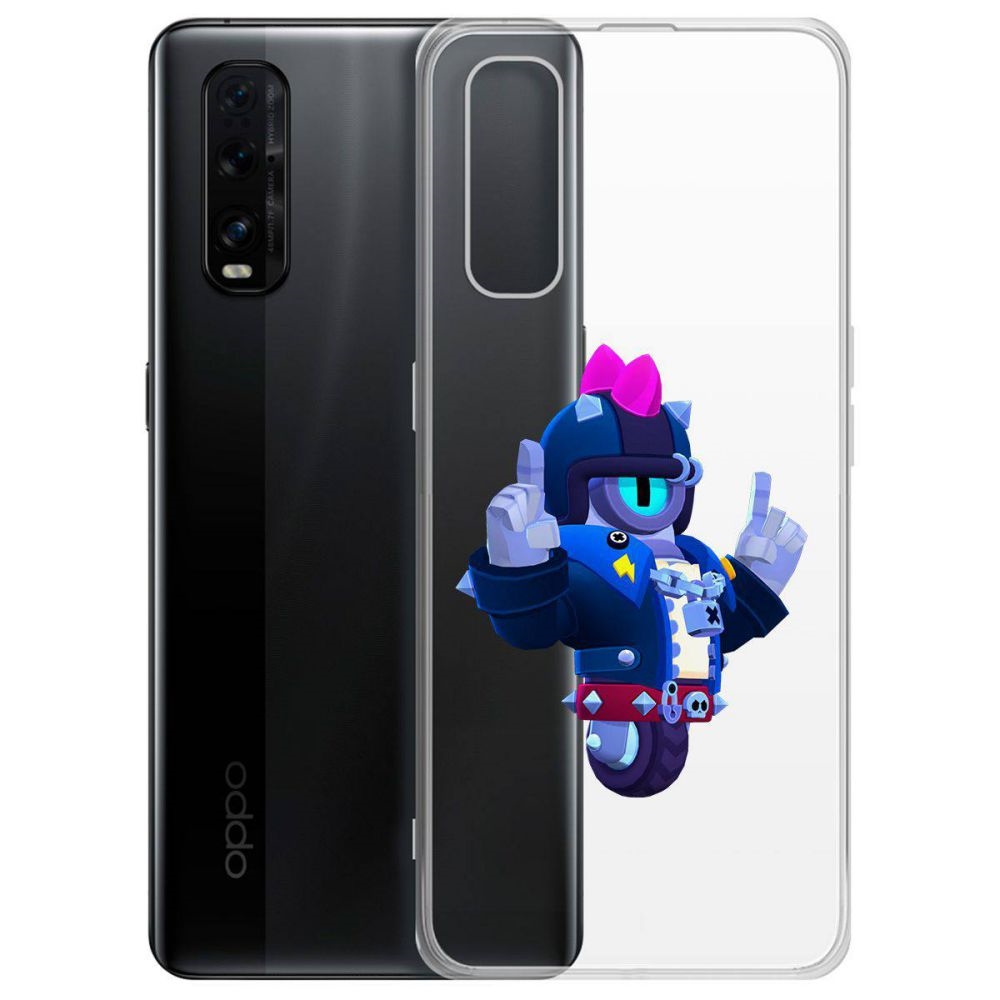 

Чехол-накладка Brawl Stars-Дикий Сту для Oppo Find X2, Прозрачный