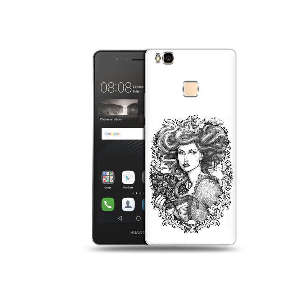 

Чехол MyPads Tocco для Huawei P9 Lite медуза черно белый (PT74547.57.472), Прозрачный, Tocco