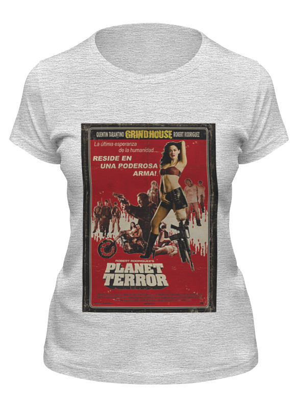 

Футболка женская Printio Planet terror серая L, Серый, Planet terror