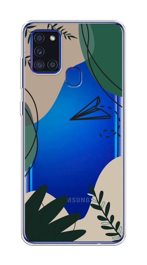 

Чехол на Samsung Galaxy A21s "Secret Garden", Зеленый;бежевый;черный, 2100250-1