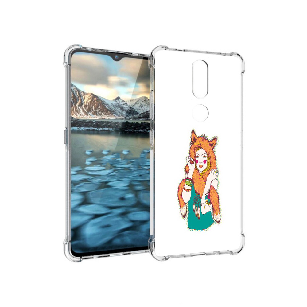 

Чехол MyPads Tocco для Nokia 2.4 Девушка лиса (PT227049.107.62), Прозрачный, Tocco