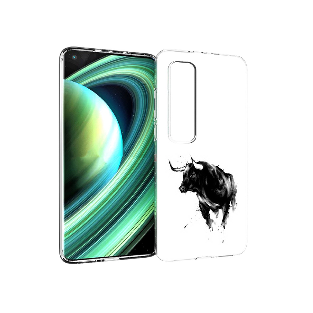 

Чехол MyPads Tocco для Xiaomi Mi 10 Ultra бык (PT156404.264.254), Прозрачный, Tocco