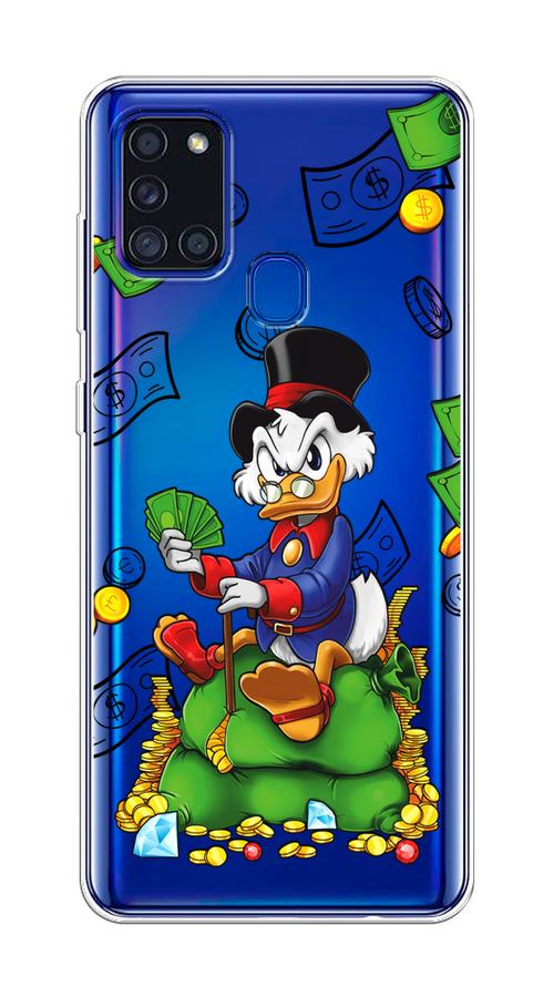 

Чехол на Samsung Galaxy A21s "Scrooge Richness", Черный;синий;зеленый, 2100250-1