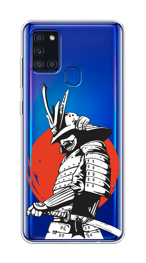 

Чехол на Samsung Galaxy A21s "Самурай с катаной", Черный;красный;белый, 2100250-1