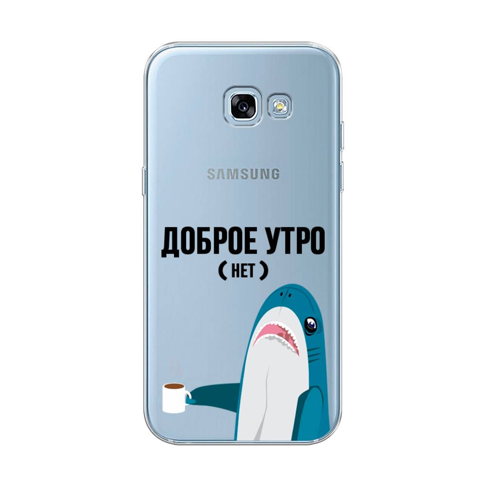 

Чехол Awog на Samsung Galaxy A5 2017 / Самсунг A5 2017 "Доброе утро", Синий;белый;черный, 20650-2