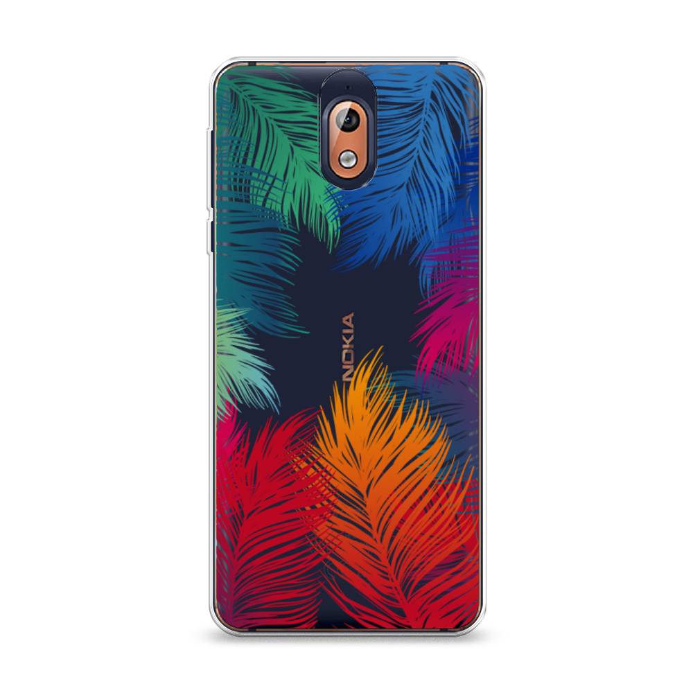 фото Чехол awog "рамка из перьев" для nokia 3.1