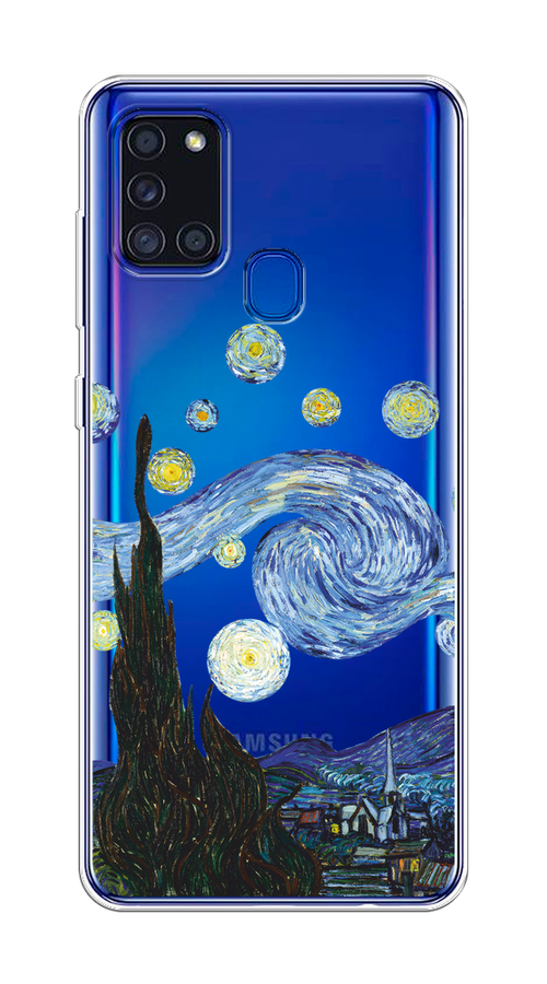 

Чехол на Samsung Galaxy A21s "Ночь Ван Гога", Голубой;синий;черный, 2100250-1