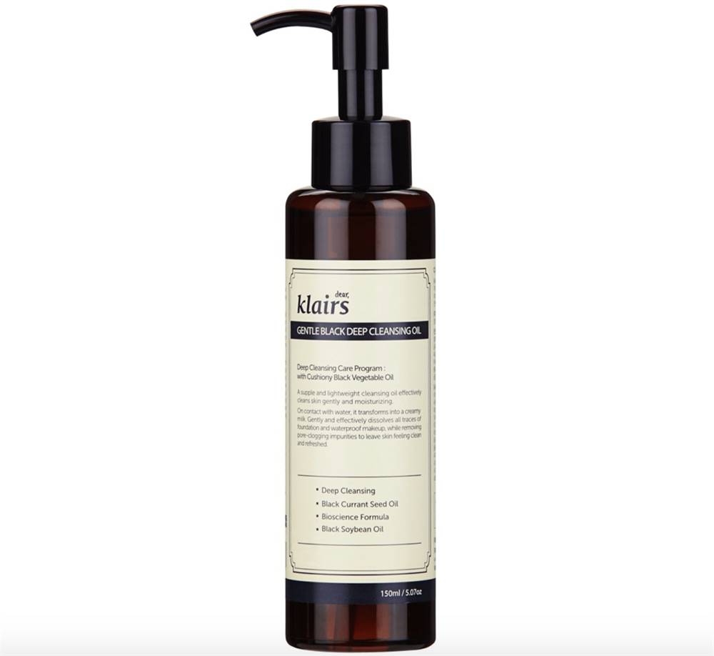 Гидрофильное масло Klairs Gentle Black Deep Cleansing Oil, 150 мл