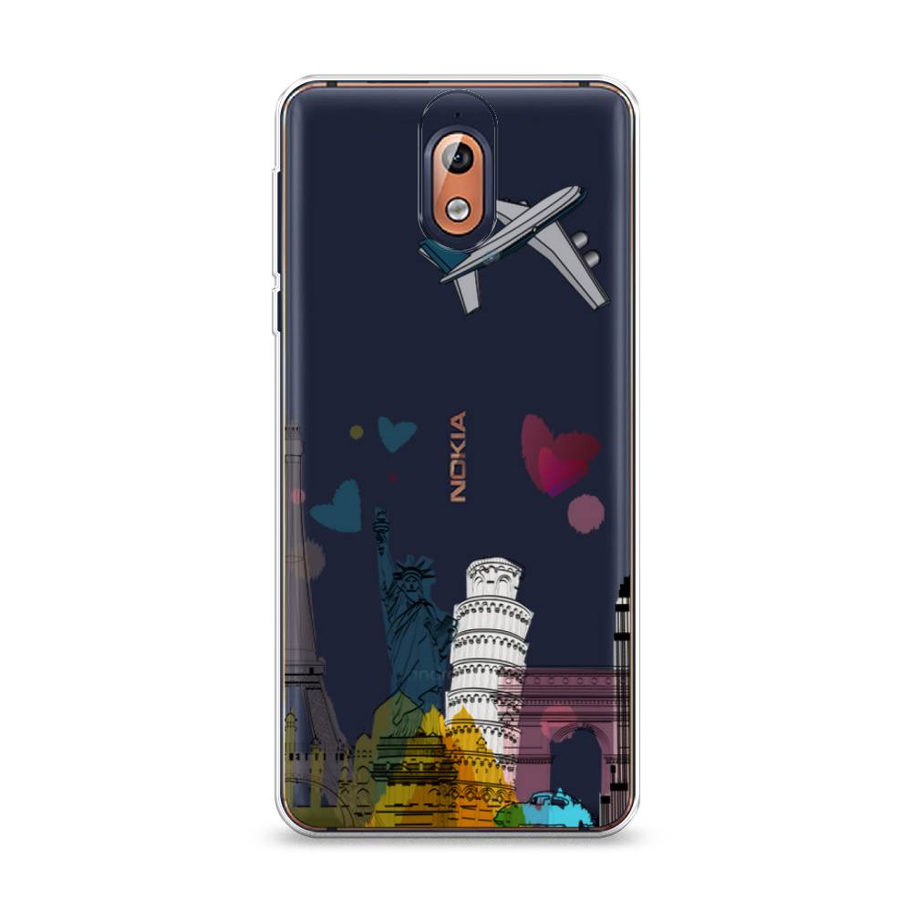 

Чехол Awog на Nokia 3.1 / Нокиа 3.1 "Самолет путешествий", Желтый, 121650-10