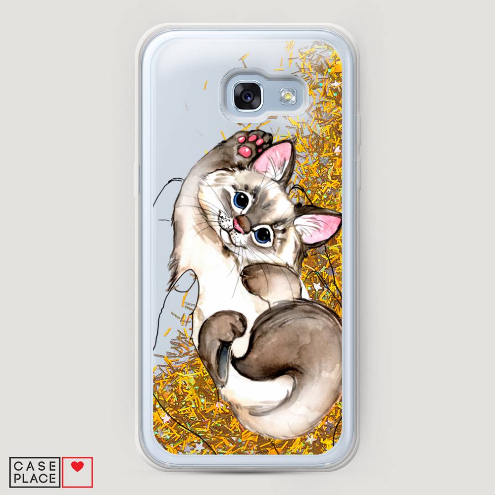 

Чехол Awog на Samsung Galaxy A5 2017 / Самсунг A5 2017 "Котенок в ладошках", 20690-1
