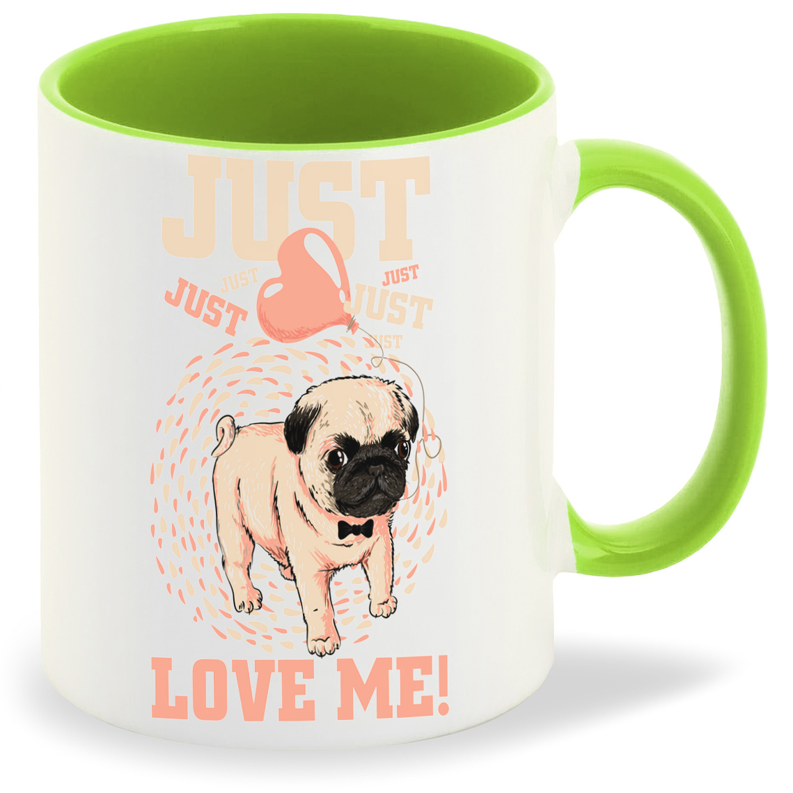 

Кружка CoolPodarok Иллюстрация Сбака jast love me, Иллюстрация Сбака jast love me