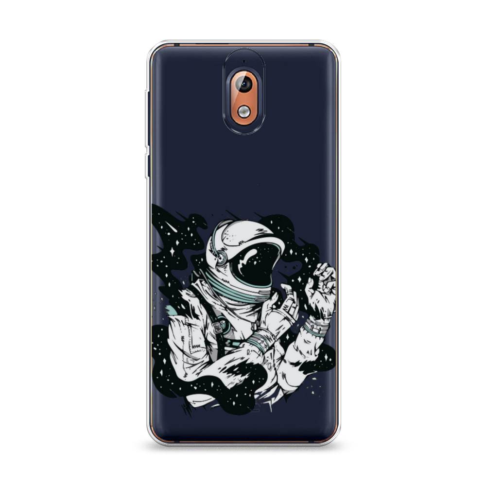 

Чехол Awog на Nokia 3.1 / Нокиа 3.1 "Космонавт арт", Черный;белый;прозрачный, 121650-7
