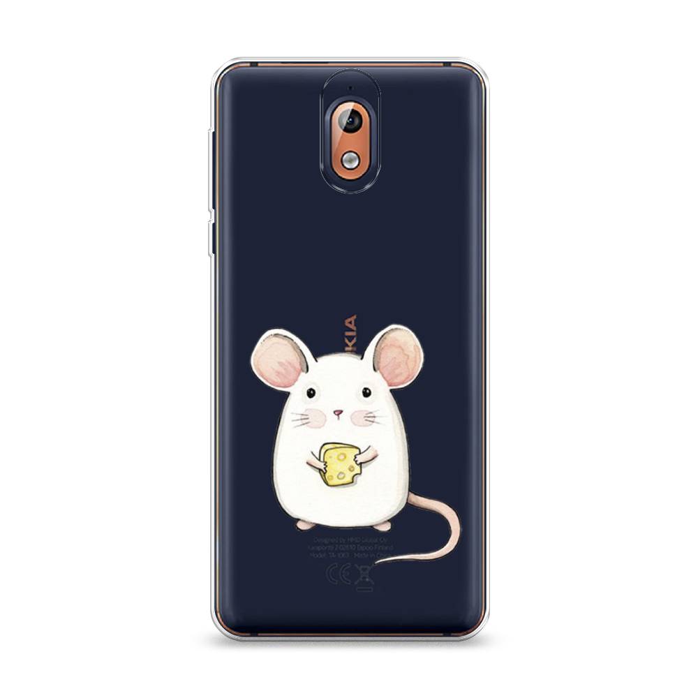 

Чехол Awog на Nokia 3.1 / Нокиа 3.1 "Мышка", Белый;розовый;прозрачный, 121650-1