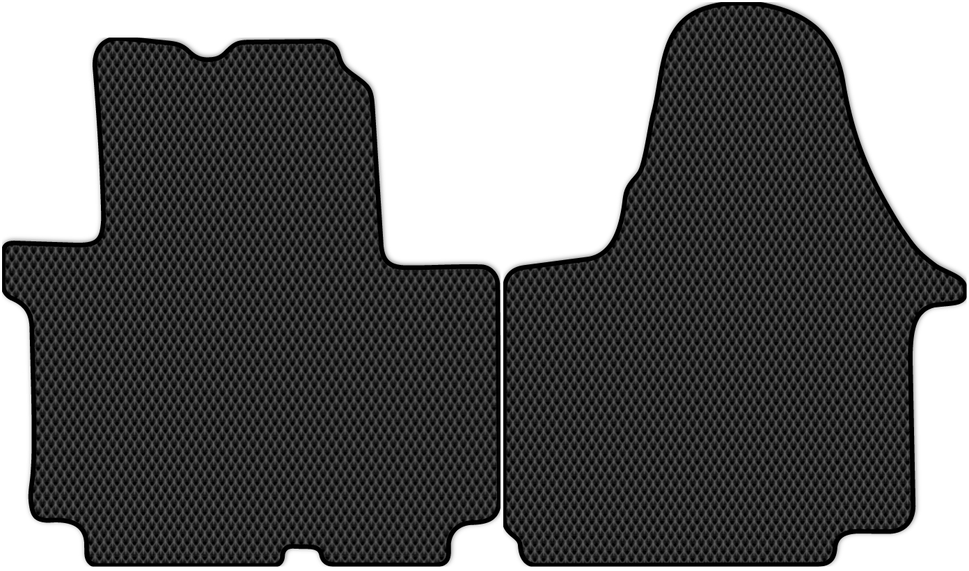 

Коврики ЭВА в салон для Renault Trafic (JL) 2001 - 2014, 2 шт. черный, 4123-S2N-H