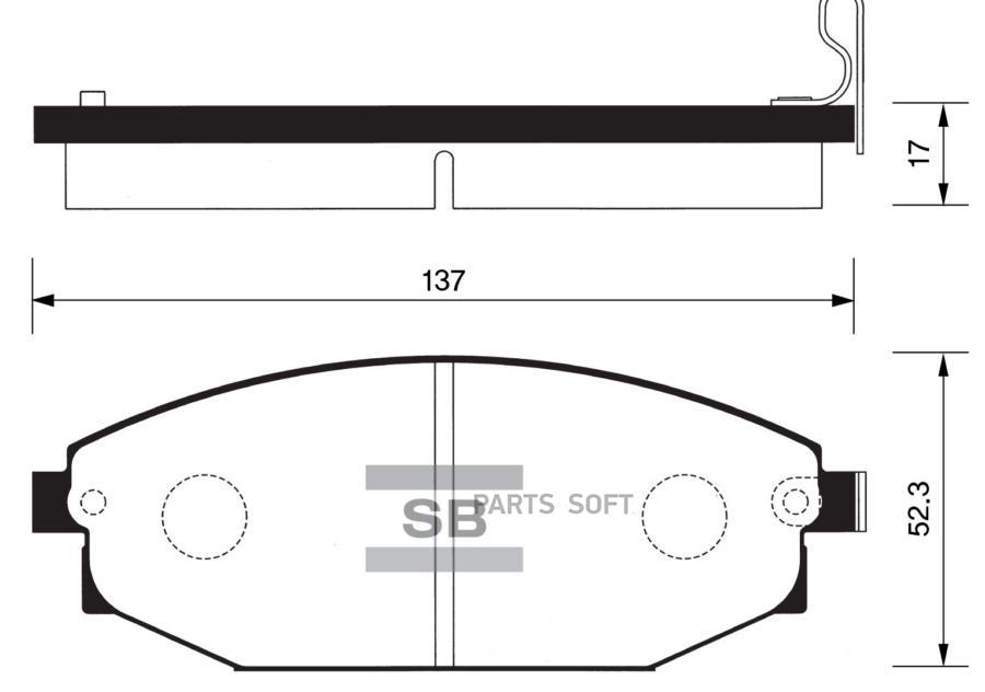 

Тормозные колодки Sangsin brake дисковые SP1053, SP1053