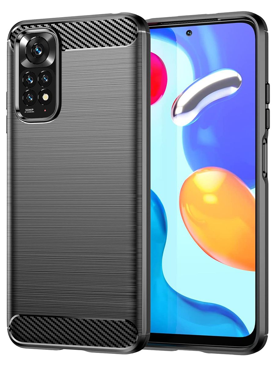 

Чехол Carbon для смартфона Xiaomi Redmi Note 11/11S Черный