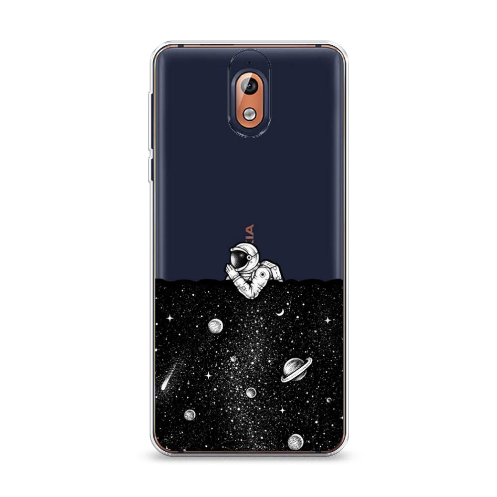 

Чехол Awog на Nokia 3.1 / Нокиа 3.1 "Космический сон", Серый, 121650-4
