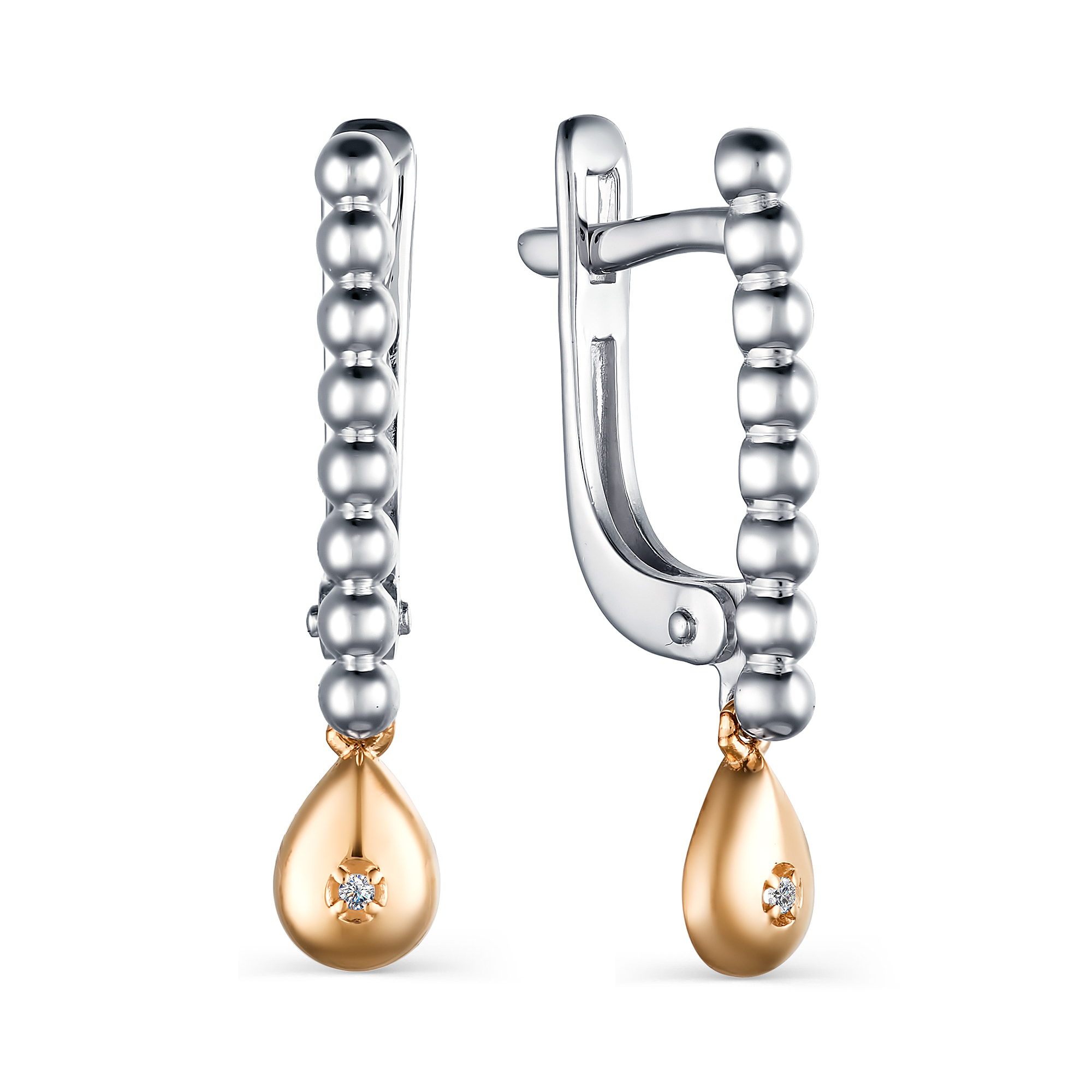 

Серьги из серебра с бриллиантом АЛЬКОР 02-1636/000Б-00, 02-1636/000Б-00