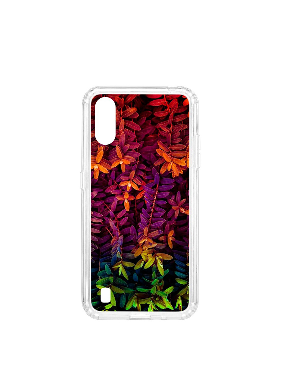 фото Чехол на samsung galaxy a01 / a015 kruche print neon leaves кruче