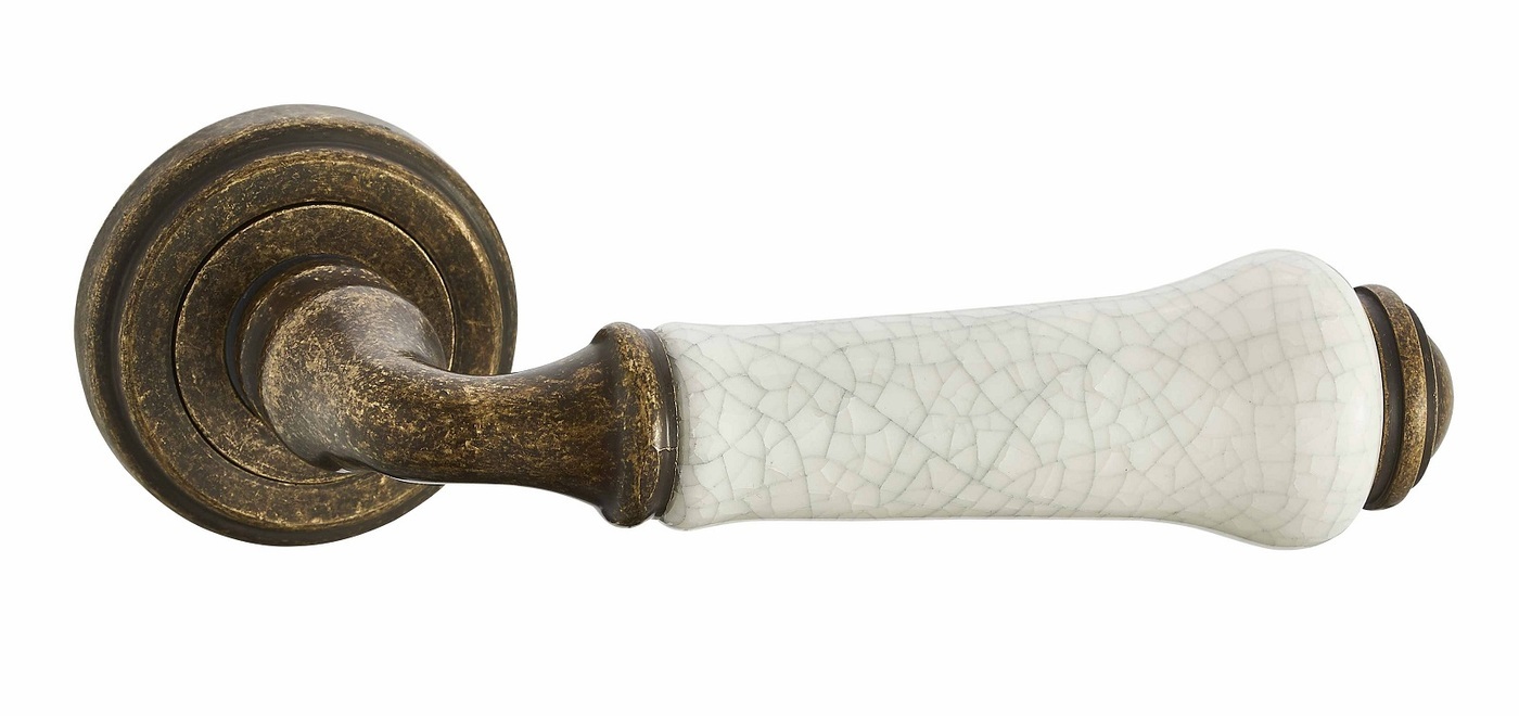 Ручка дверная Vantage V31BR/ZR состаренная бронза/состаренная керамика