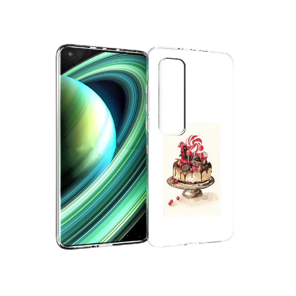 

Чехол MyPads Tocco для Xiaomi Mi 10 Ultra вкусный торт (PT156404.264.262), Прозрачный, Tocco