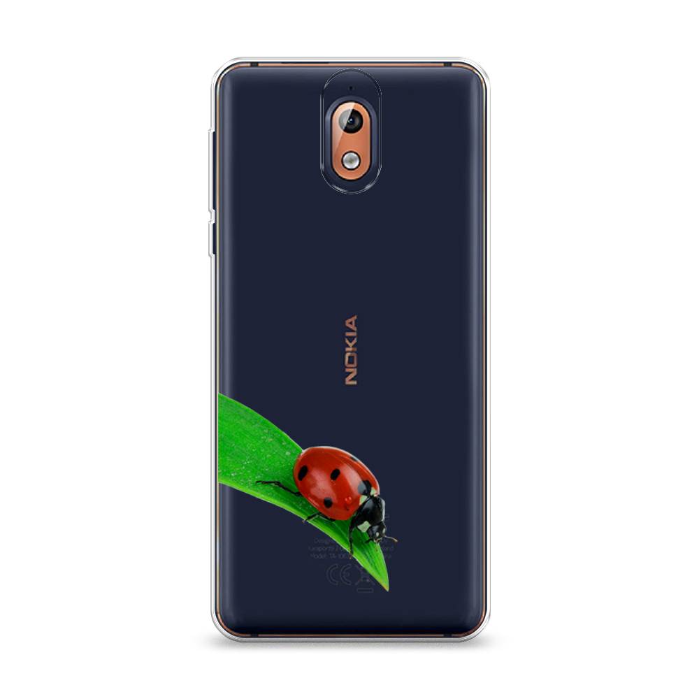 

Чехол Awog на Nokia 3.1 / Нокиа 3.1 "На счастье", Белый;красный;зеленый, 121650-1