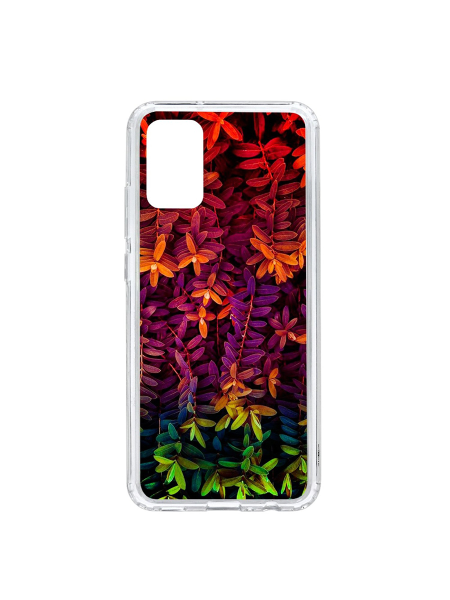 фото Чехол на samsung galaxy a02s kruche print neon leaves кruче