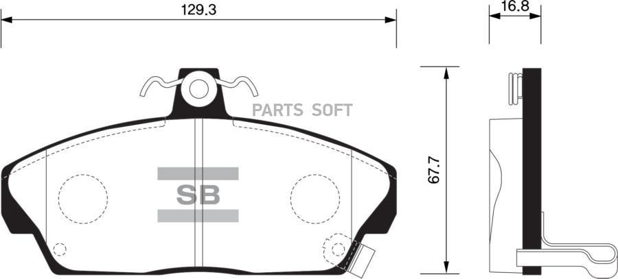 

Колодки дисковые п. \Honda Civic 1.4-2.0 &16V 95-01, Rover 200/400 90-00 HI-Q SP1571, SP1571