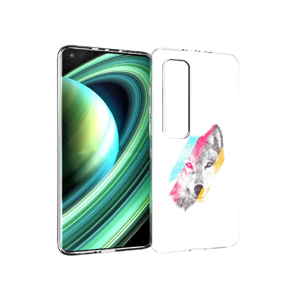 

Чехол MyPads Tocco для Xiaomi Mi 10 Ultra волк градиент (PT156404.264.268), Прозрачный, Tocco