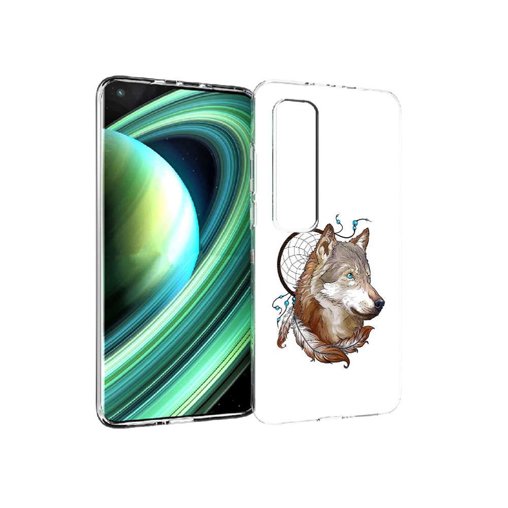 

Чехол MyPads Tocco для Xiaomi Mi 10 Ultra волк и ловец снов (PT156404.264.269), Прозрачный, Tocco
