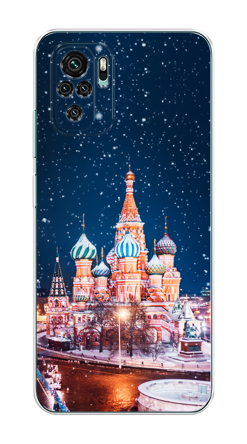 

Чехол на Xiaomi Redmi Note 10 "Москва 1", Коричневый;синий;белый, 39750-1