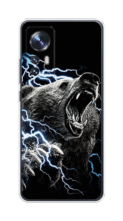 

Чехол на Xiaomi 12/12X/12S "Гроза и медведь", Черный;серый;серебристый, 316050-1