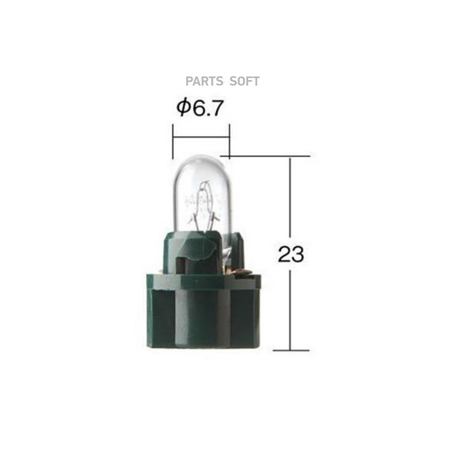 

Лампа 12V Т6.7 3W пластиковый цоколь (1шт.) KOITO