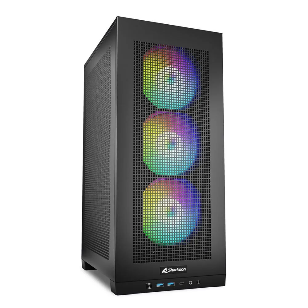 

Корпус компьютерный Sharkoon Rebel (C20 ITX RGB) черный, Rebel