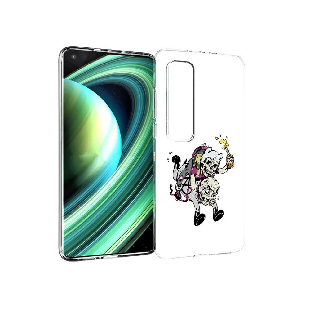 

Чехол MyPads Tocco для Xiaomi Mi 10 Ultra время приключений скелеты (PT156404.264.277), Прозрачный, Tocco