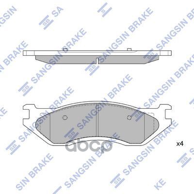

Тормозные колодки Sangsin brake SP4325
