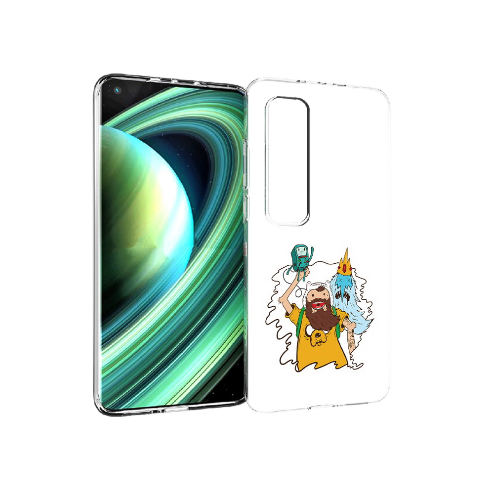 

Чехол MyPads Tocco для Xiaomi Mi 10 Ultra время приключений старый Финн (PT156404.264.279), Прозрачный, Tocco