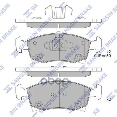 

Тормозные колодки Sangsin brake SP4122