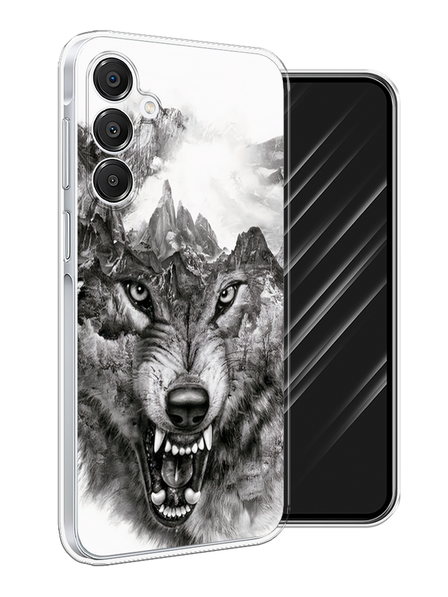 

Чехол Awog на Samsung Galaxy A16 "Волк в горах", Серый;белый;бежевый, 2110250-1
