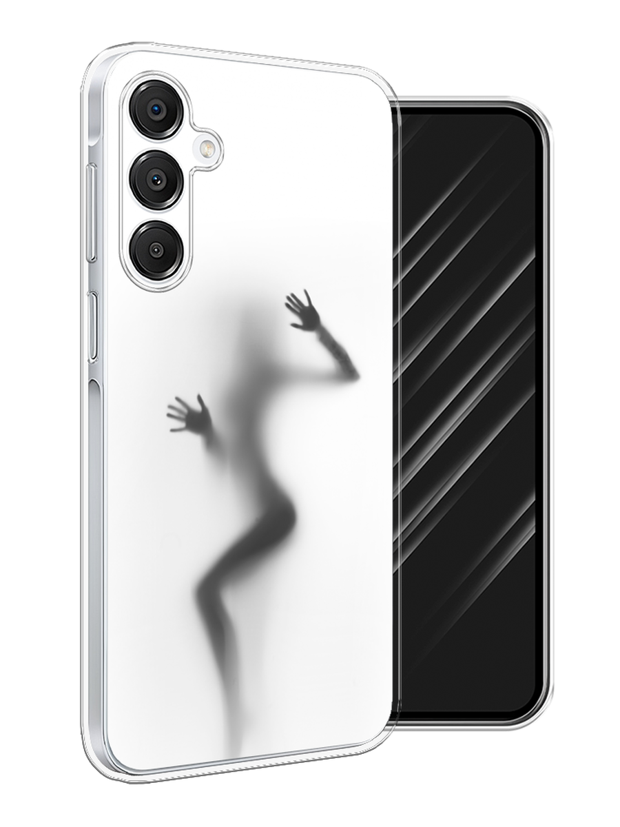 

Чехол Awog на Samsung Galaxy A16 "Девушка в душе", Серый;белый;черный, 2110250-1