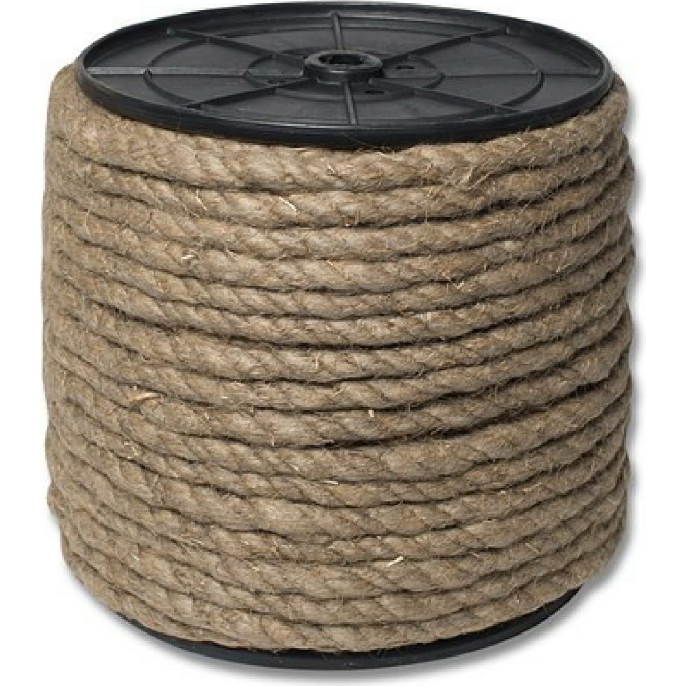 ЩИТ Веревка льняная Л кр.3-прядн.d. 18 мм на кат. 300 мм 60 м 66947