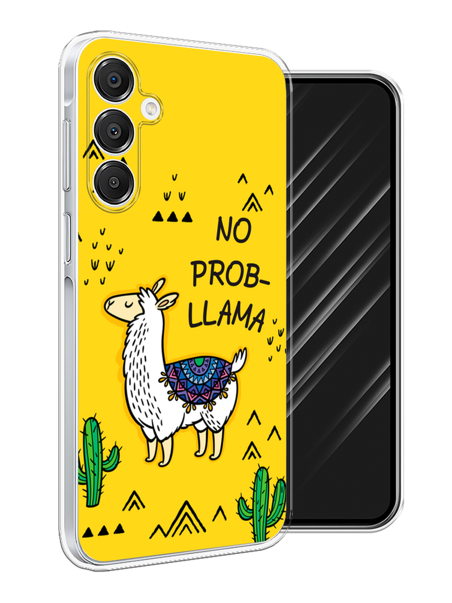 

Чехол Awog на Samsung Galaxy A16 "No probLLama", Желтый;черный;синий, 2110250-1