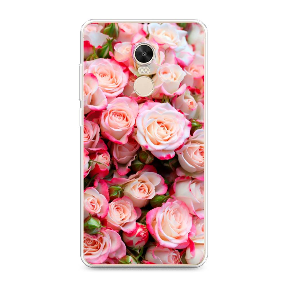 

Чехол на Xiaomi Redmi Note 4X "Много роз", Розовый, 31950-2