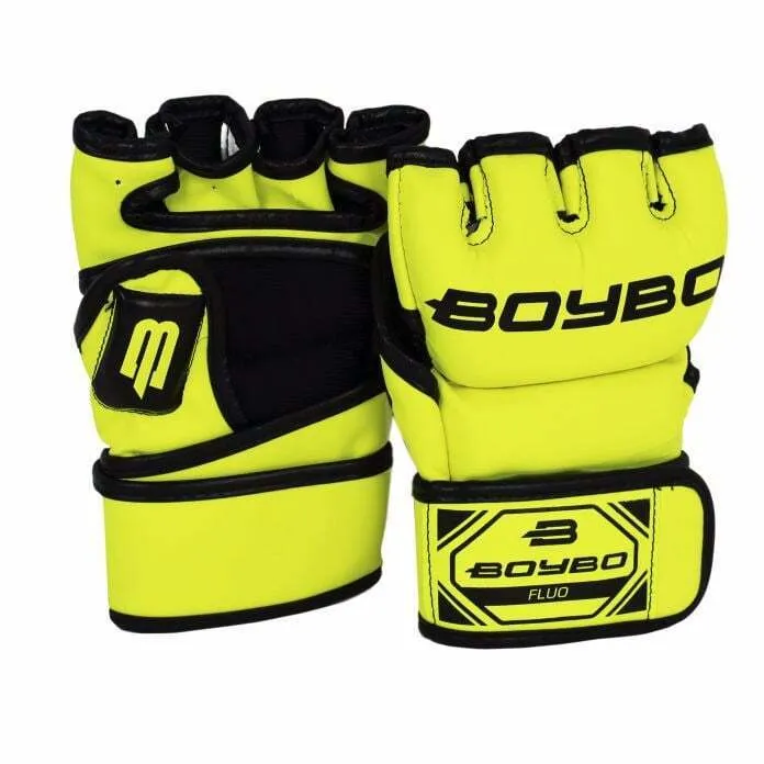 

Перчатки BoyBo MMA Fluo зеленые